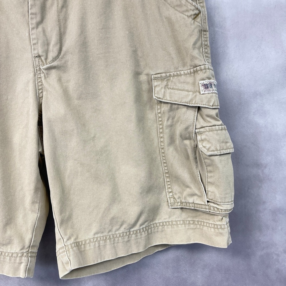 Y2K Unionbay Cargo Shorts Mens 38 Cotton Twin Palm Skater Gorpcore Street Retro - Picture 5 of 16